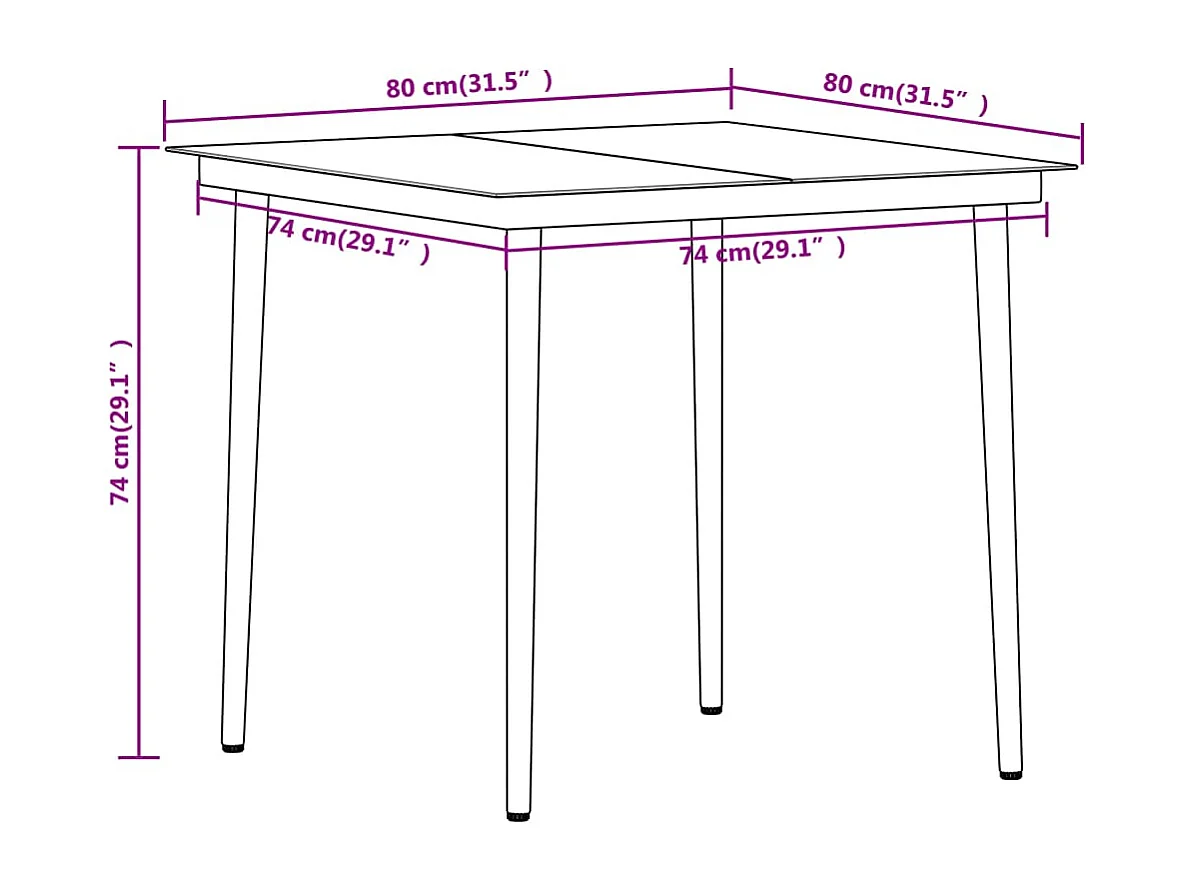 Wenlin  Ensemble à manger de jardin 3 pcs Noir