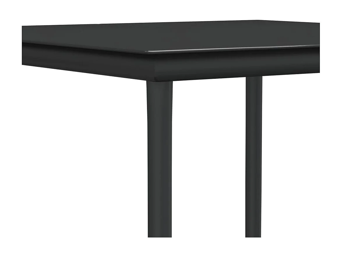 Tholen  Juego comedor jardín 5 piezas y cojines ratán sintético y acero