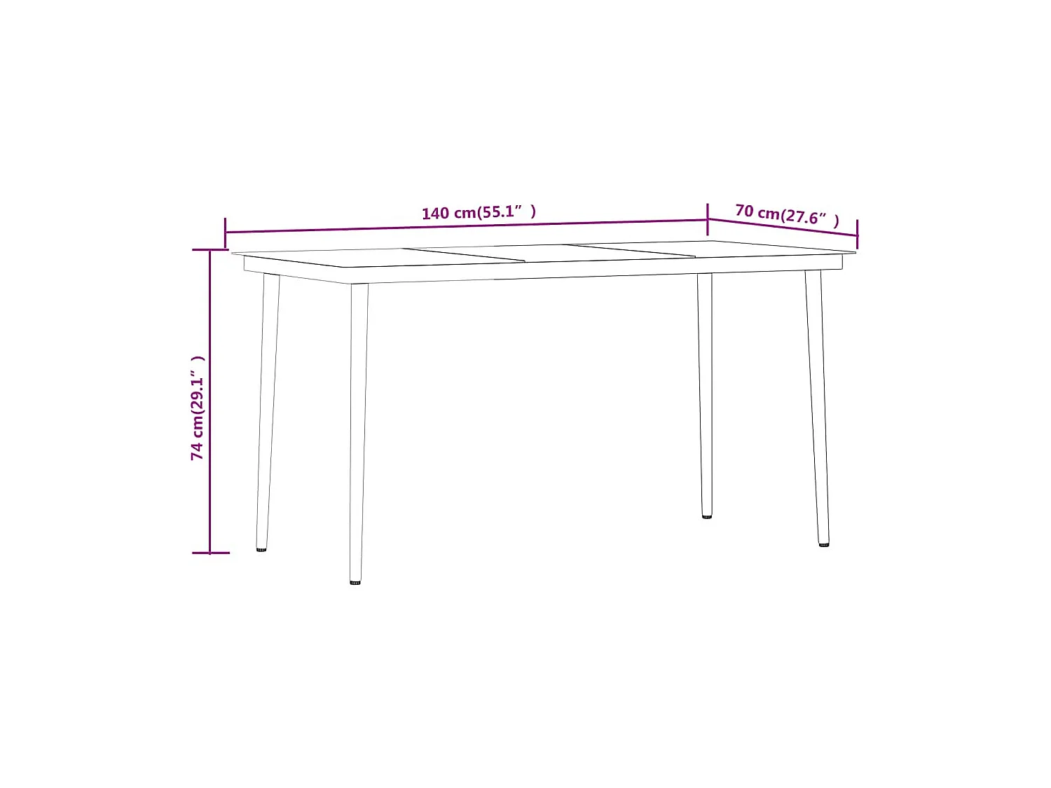 Boiling Springs  5-delige Tuinset zwart