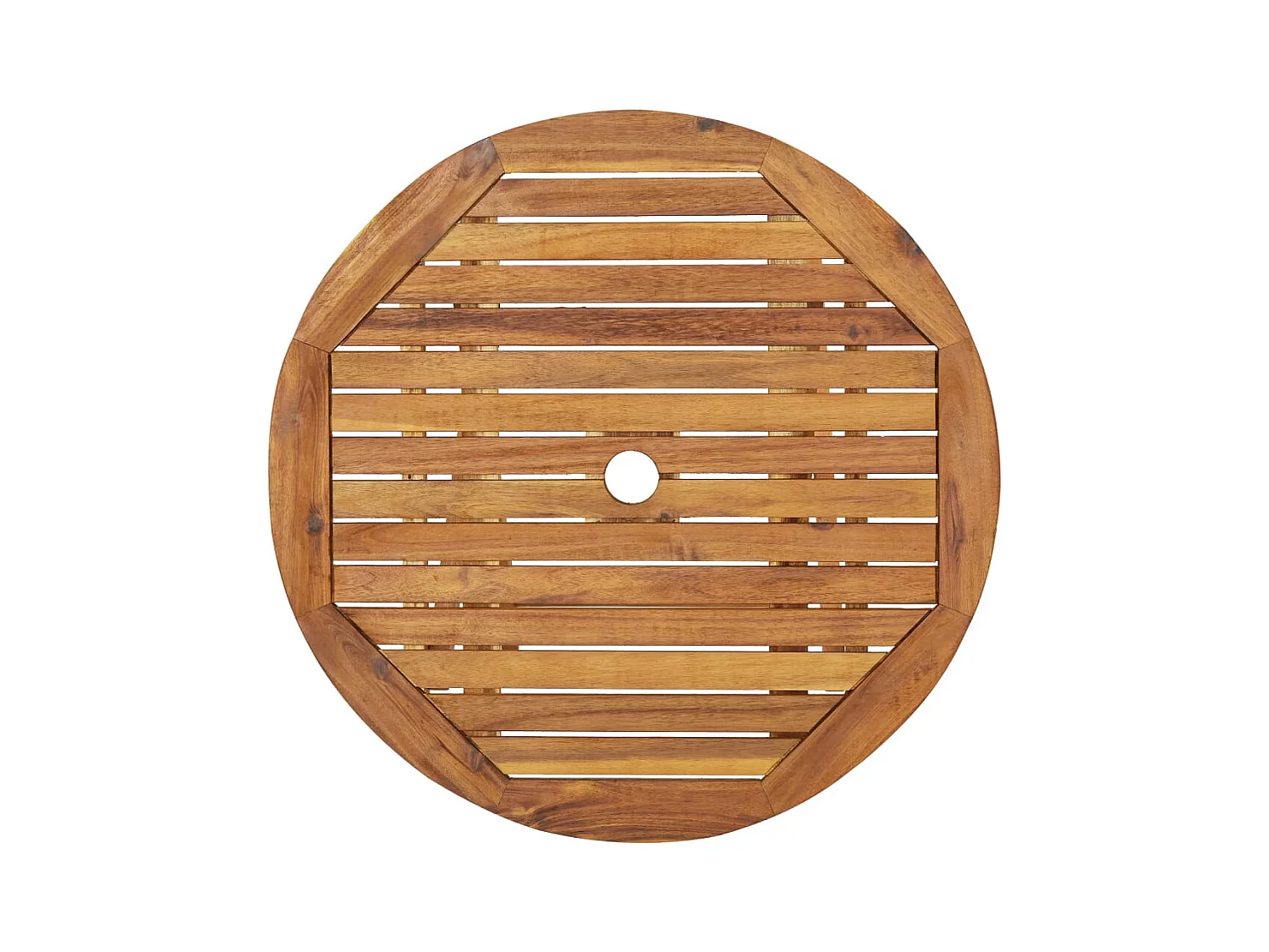 Aghaboe  Comedor de jardín plegable 3 piezas madera maciza de acacia