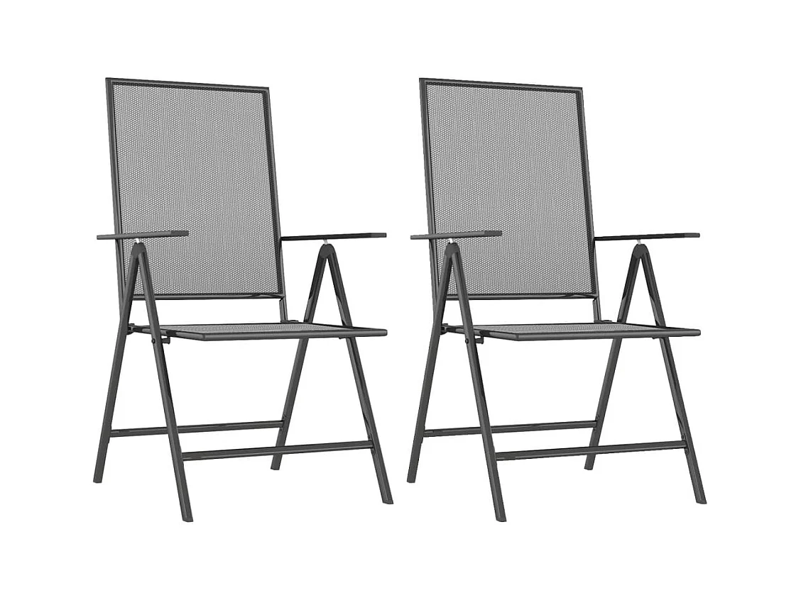 Terina  Ensemble à manger de jardin 3 pcs anthracite acier