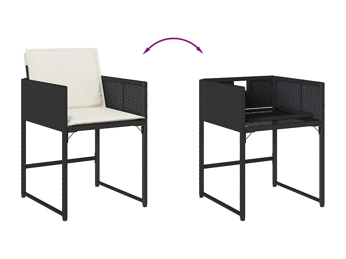 Brienne  9-delige Tuinset poly rattan zwart