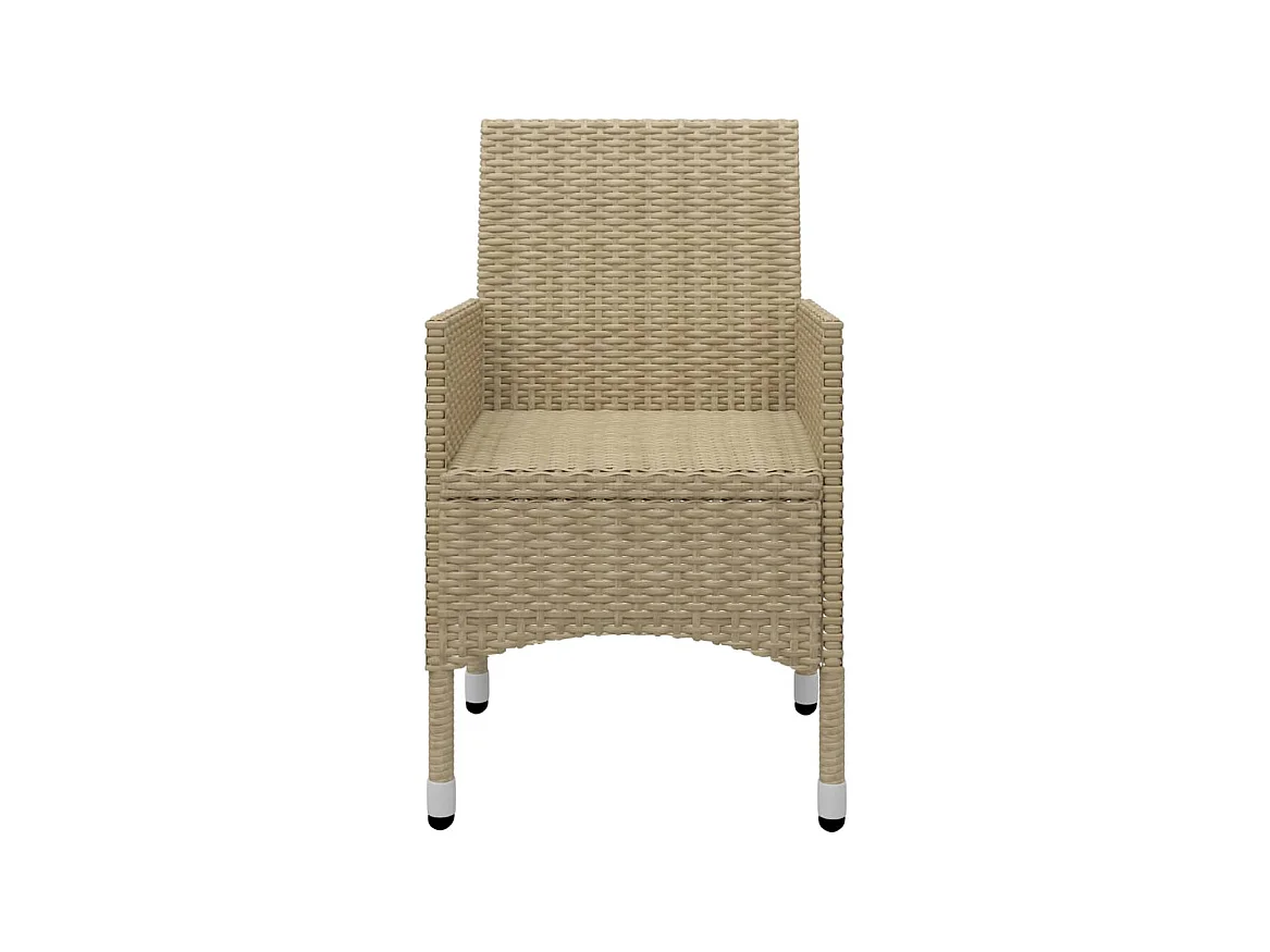 Fyndal  Ensemble à manger de jardin 7 pcs Beige