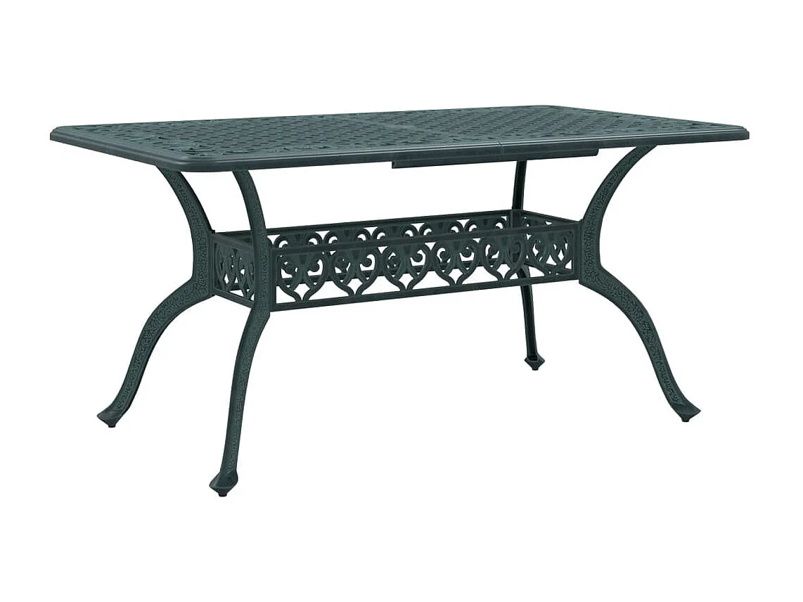 Prolenta Premium -  Ensemble à manger de jardin 5 pcs vert aluminium coulé