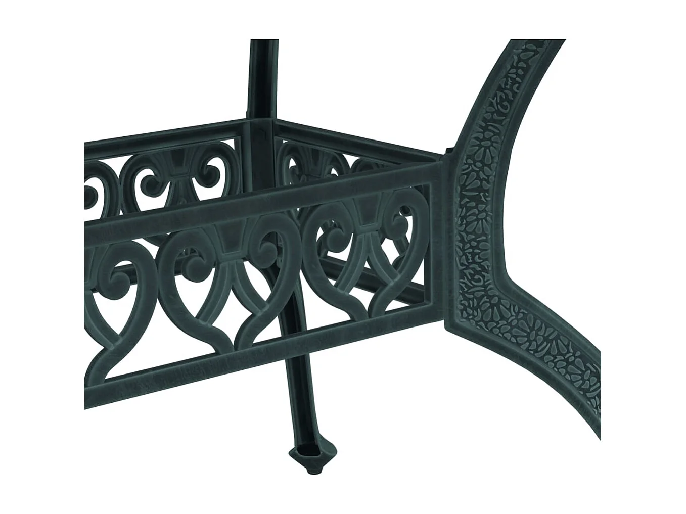 Prolenta Premium -  Ensemble à manger de jardin 5 pcs vert aluminium coulé