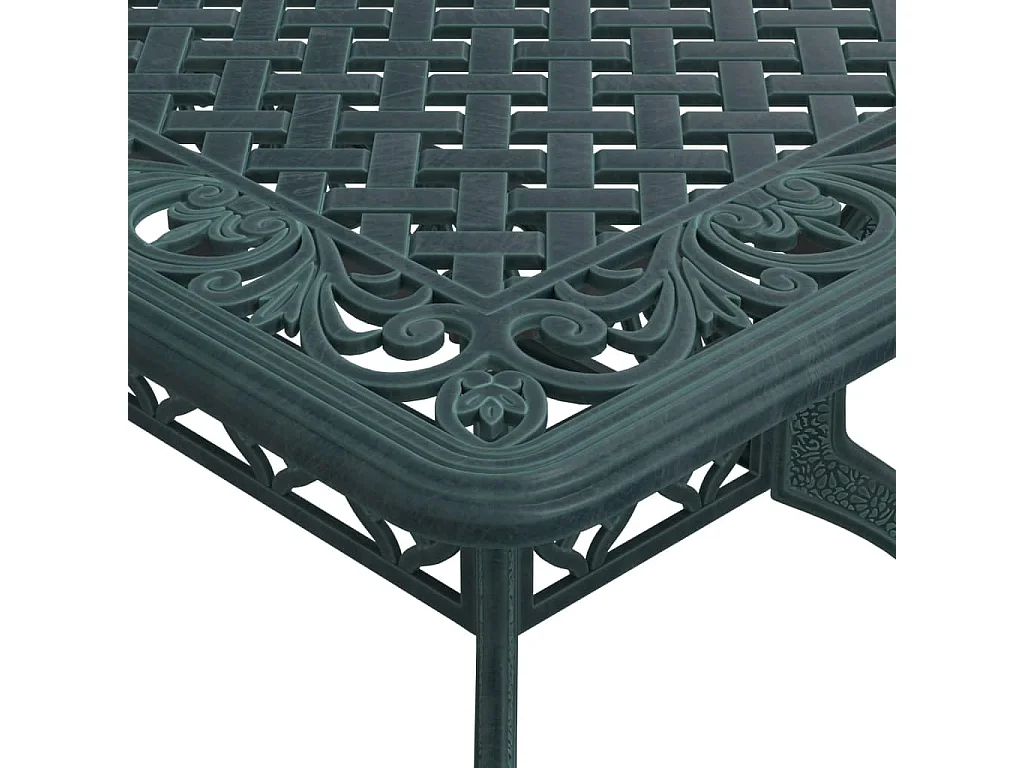 Prolenta Premium -  Ensemble à manger de jardin 5 pcs vert aluminium coulé