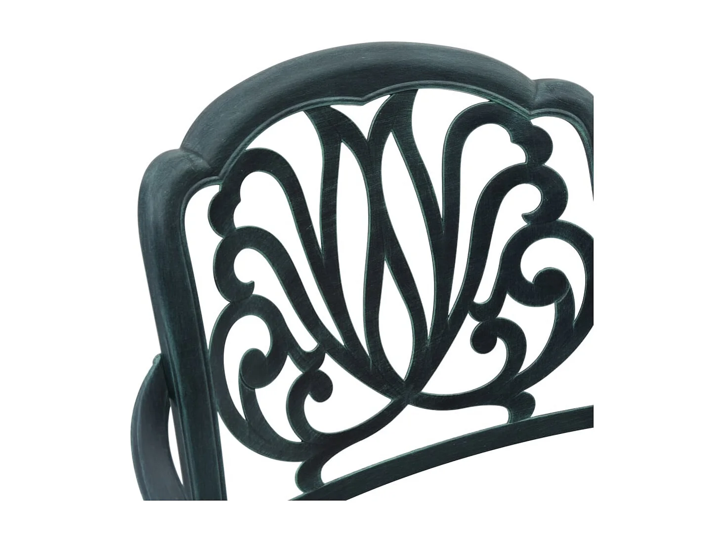 Prolenta Premium -  Ensemble à manger de jardin 5 pcs vert aluminium coulé