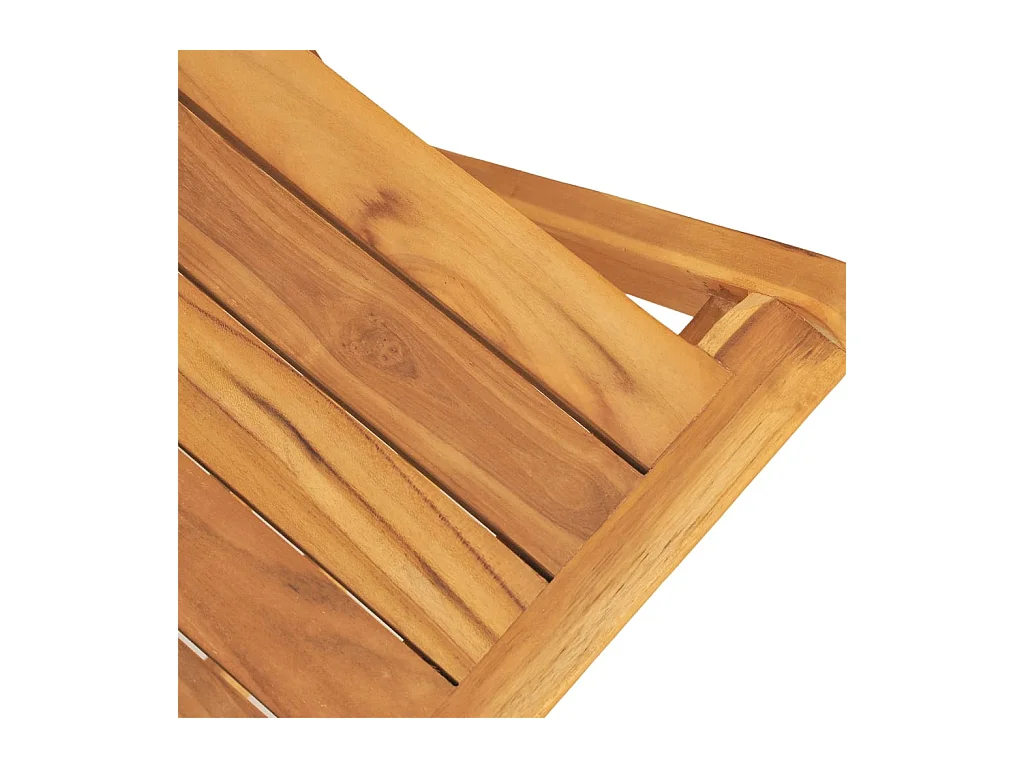 Zeki  Ensemble à manger de jardin 5 pcs Bois de teck massif