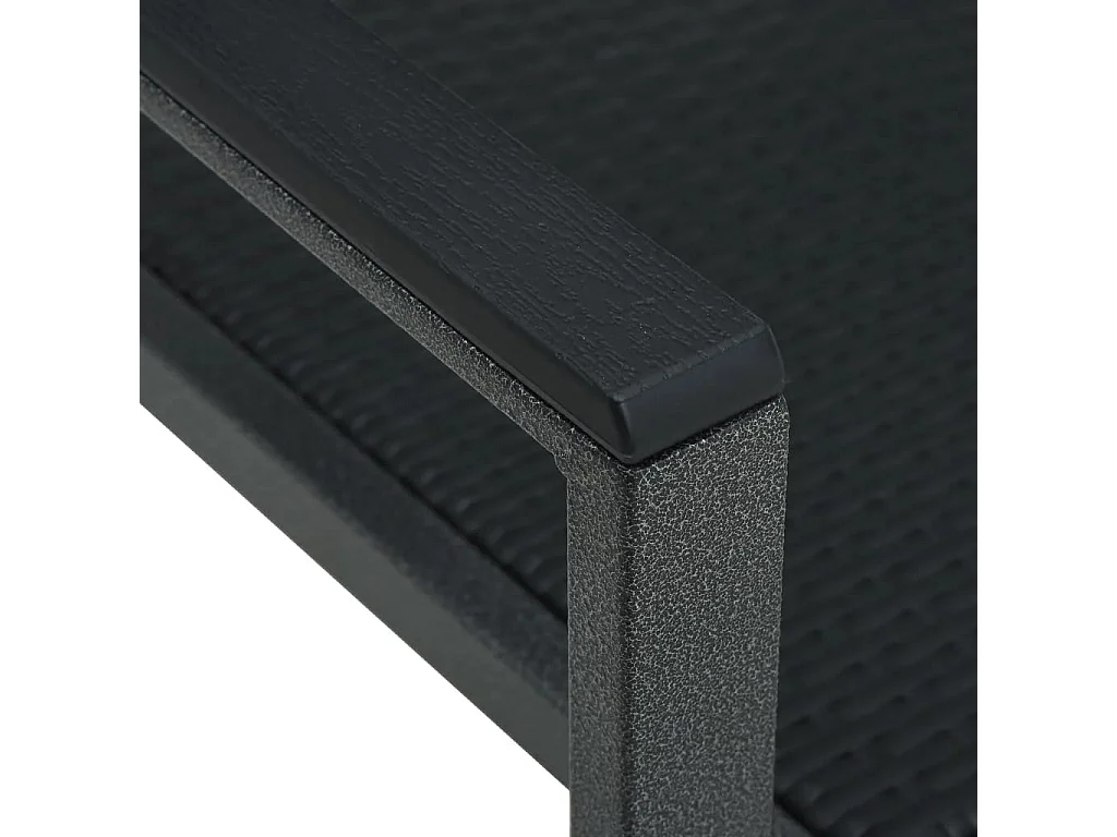 Vejby  Ensemble à manger de jardin 3 pcs Noir