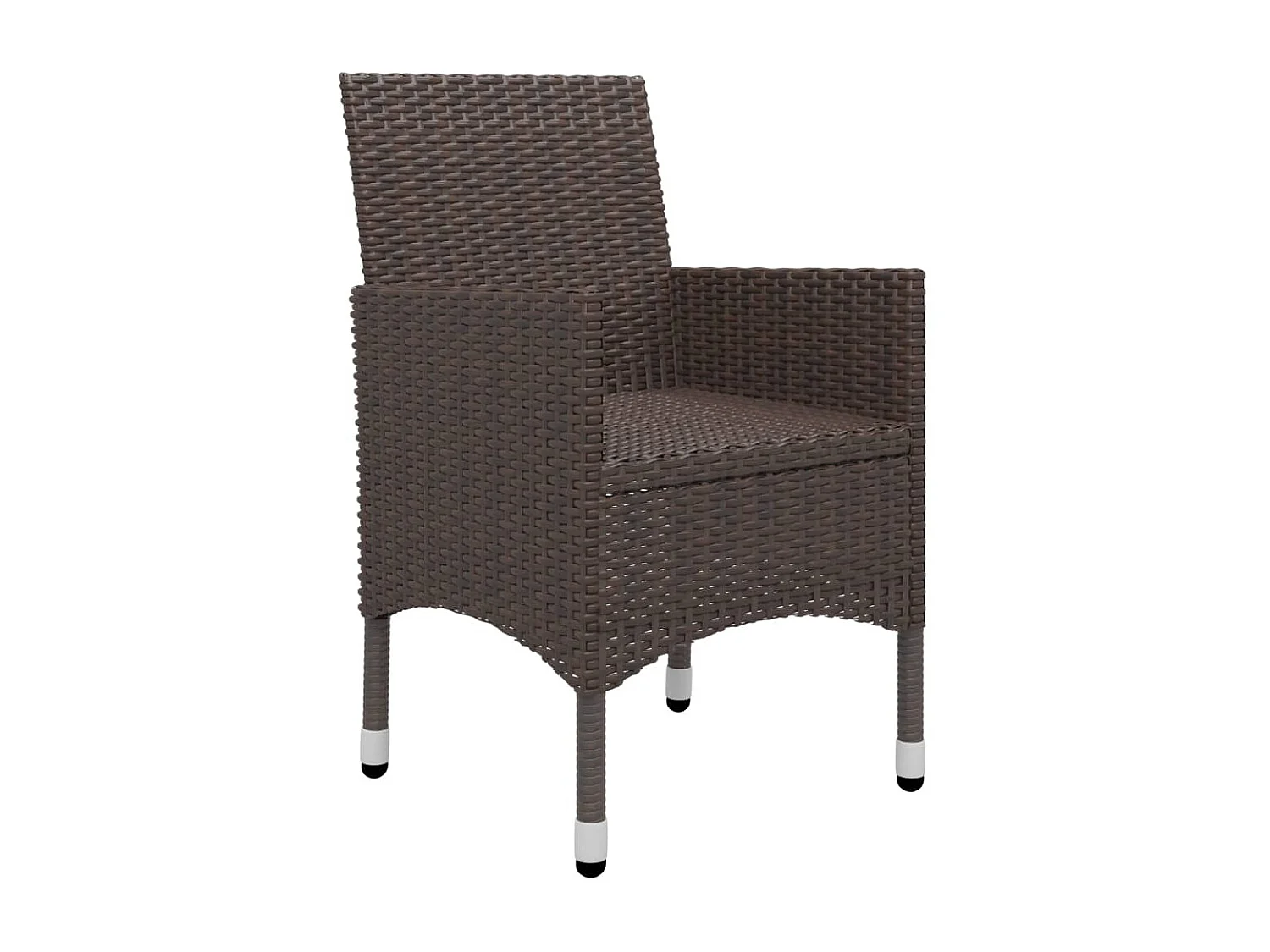 Danesrath  Ensemble à manger de jardin 5 pcs Marron