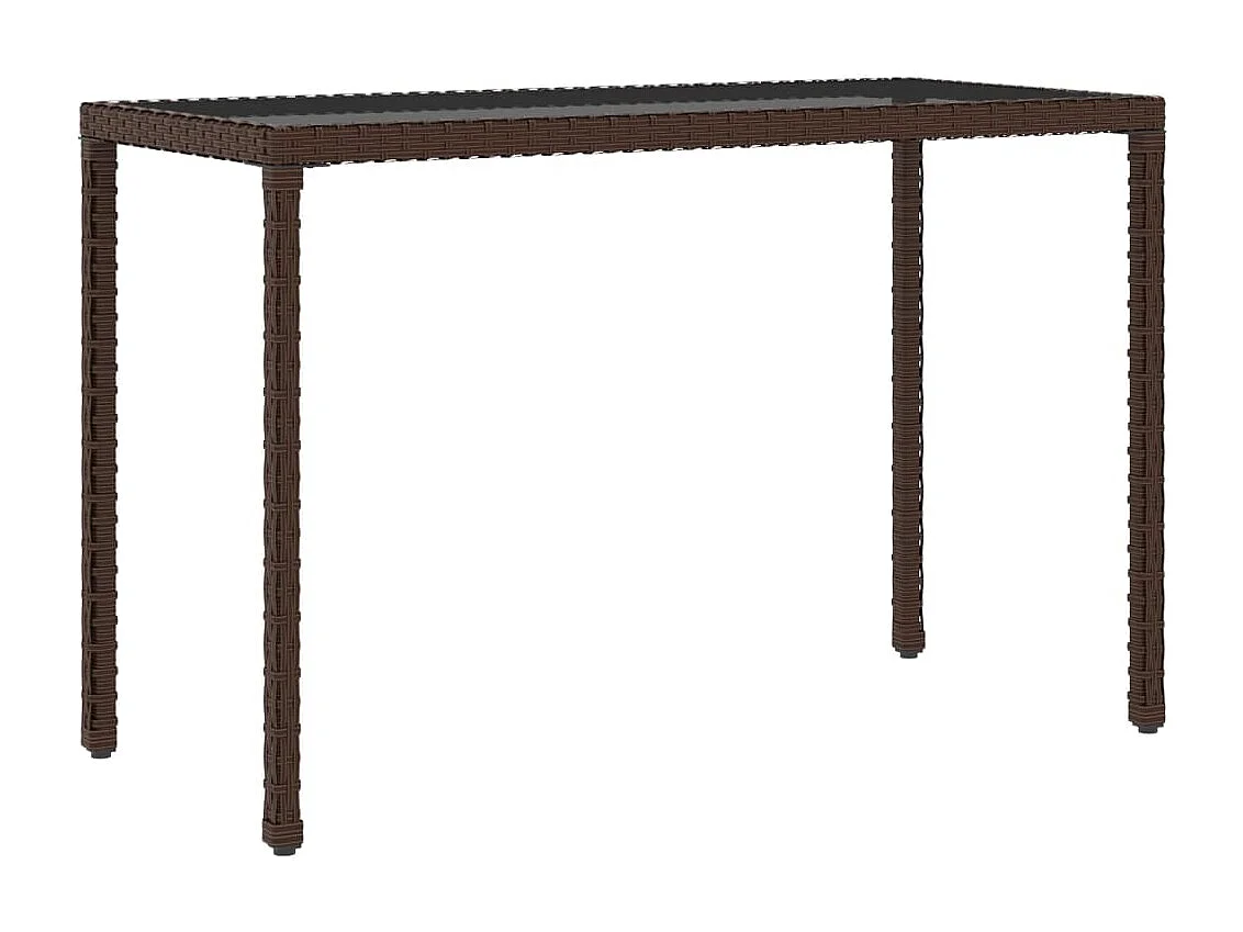 Kaleva  Ensemble à manger de jardin et coussins 6 pcs marron rotin