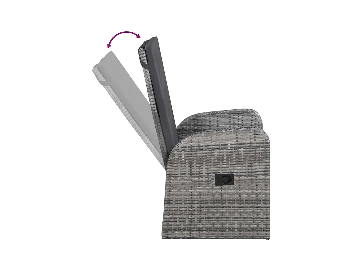 Grimfast  Ensemble à manger de jardin avec coussins 9 pcs Gris