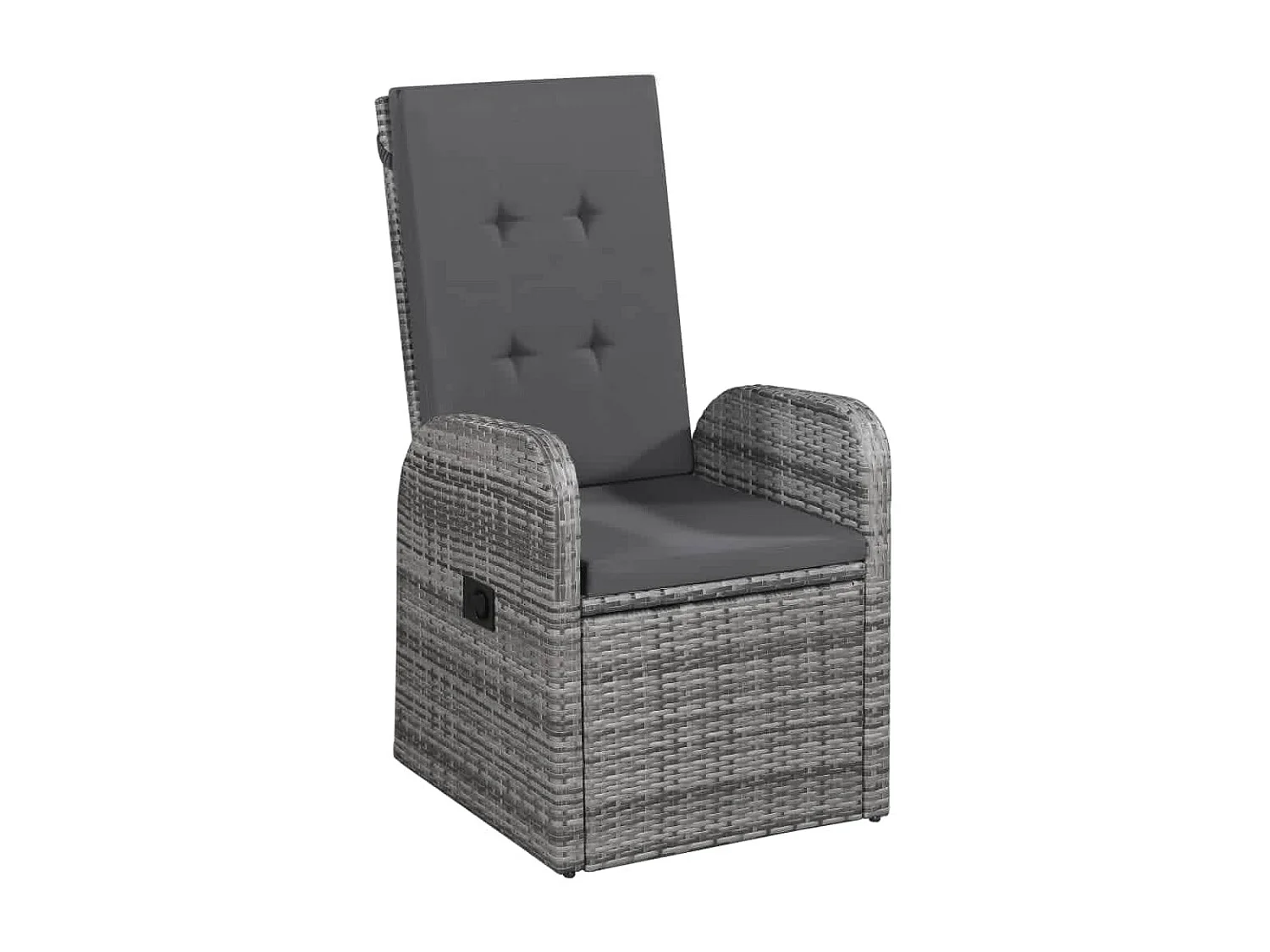 Grimfast  Juego de comedor de jardín 9 pzas con cojines gris