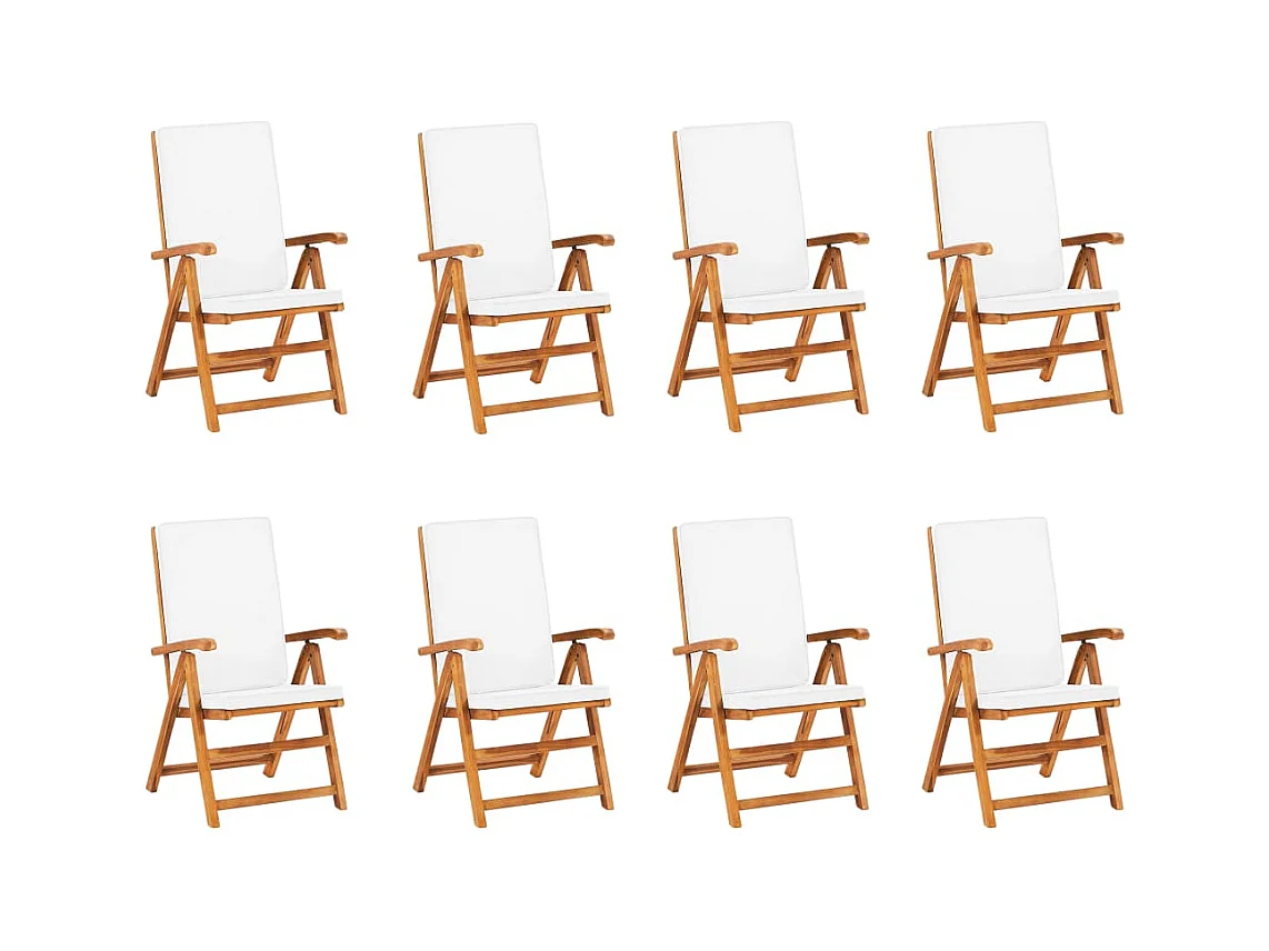 Mariaheide  Ensemble à manger de jardin 9 pcs coussins Bois de teck massif