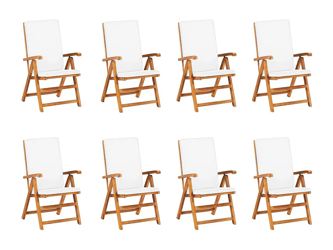 Mariaheide  Ensemble à manger de jardin 9 pcs coussins Bois de teck massif