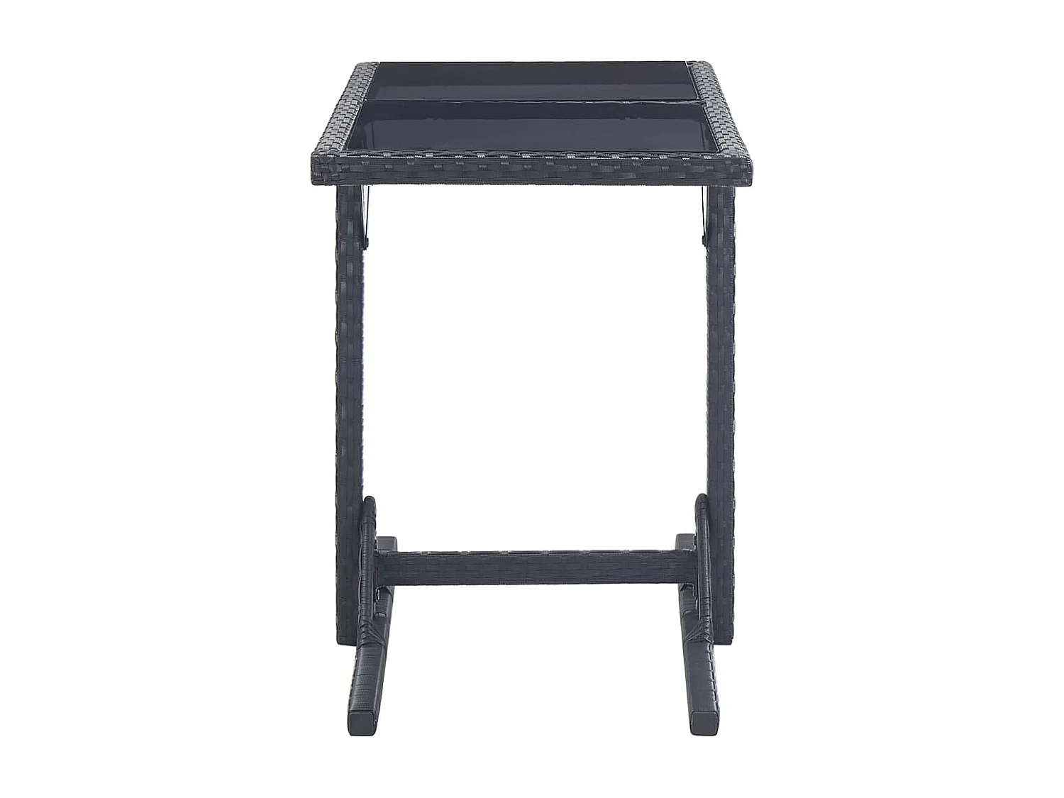 Vyrisa  Ensemble à manger de jardin 3 pcs Noir