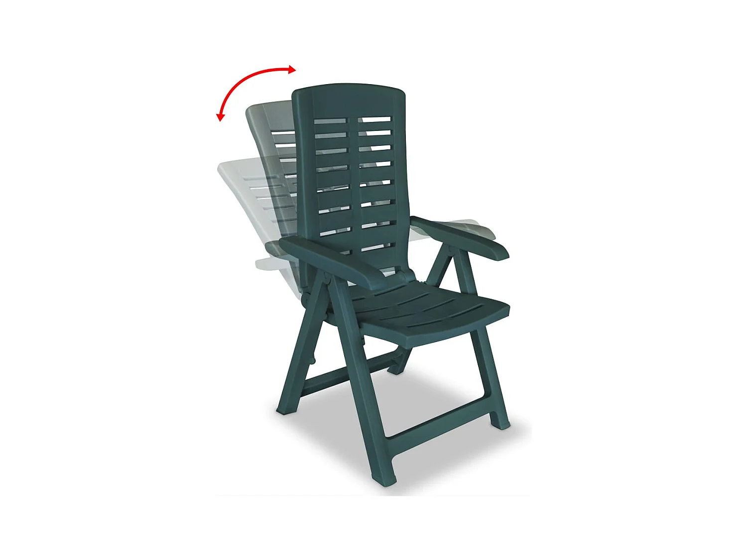 Gullspång  Ensemble à manger d'extérieur 7 pcs Plastique Vert