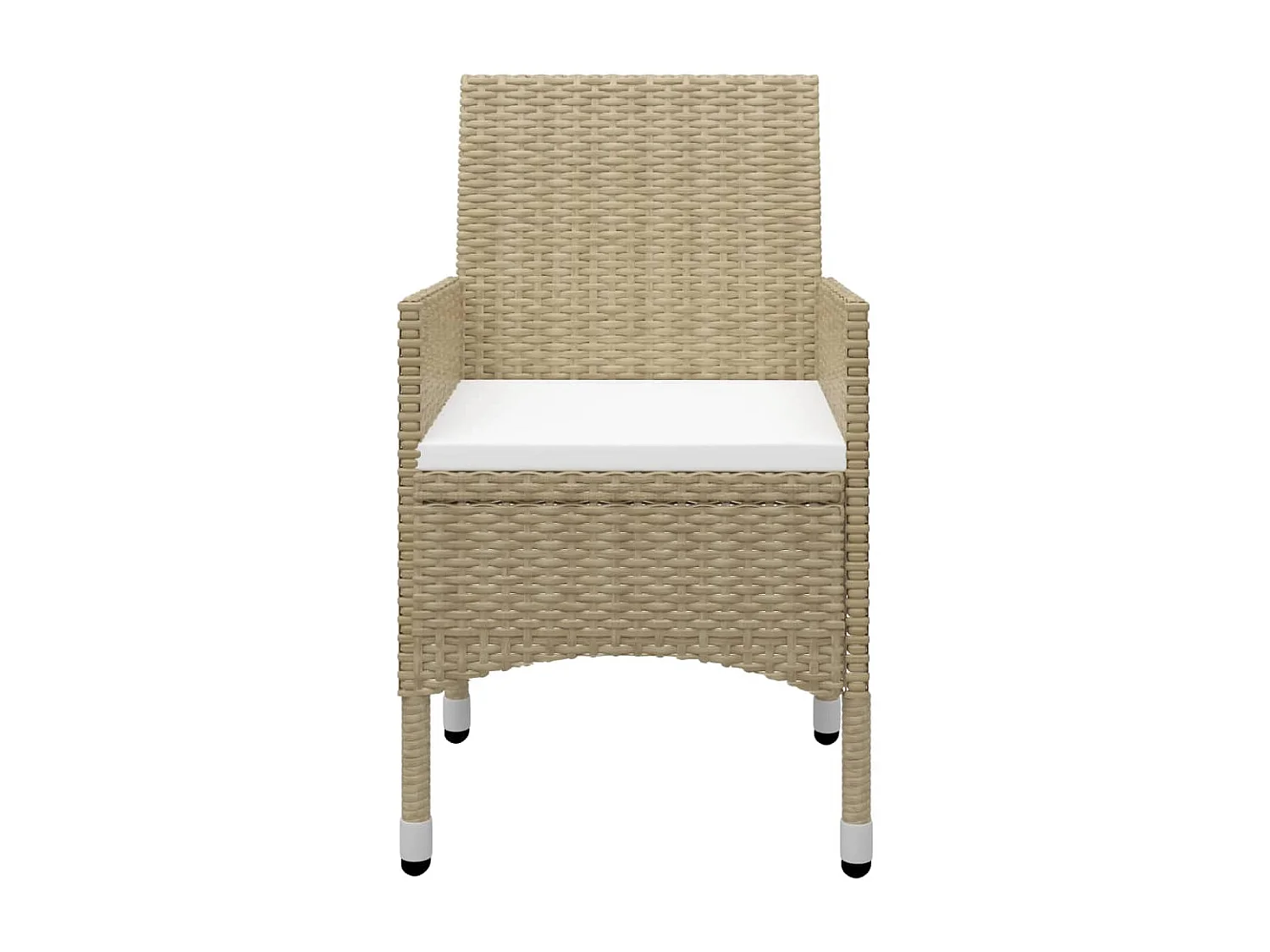 Bas  Ensemble à manger de jardin 11 pcs Beige