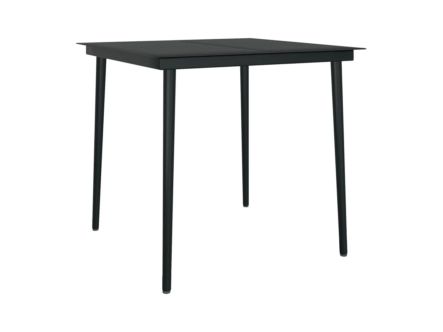 Zalan  Set comedor de jardín 3 pzas cojines ratán sintético gris claro