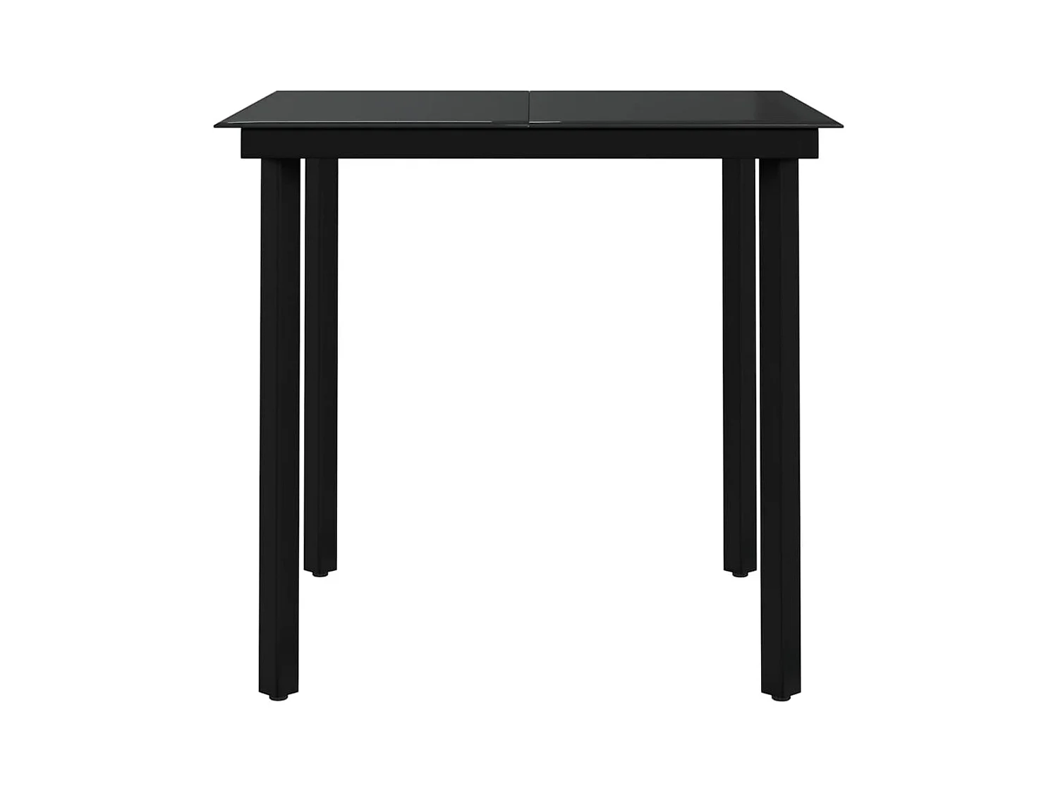 Stoughton  Ensemble à manger de jardin 3 pcs Gris et noir