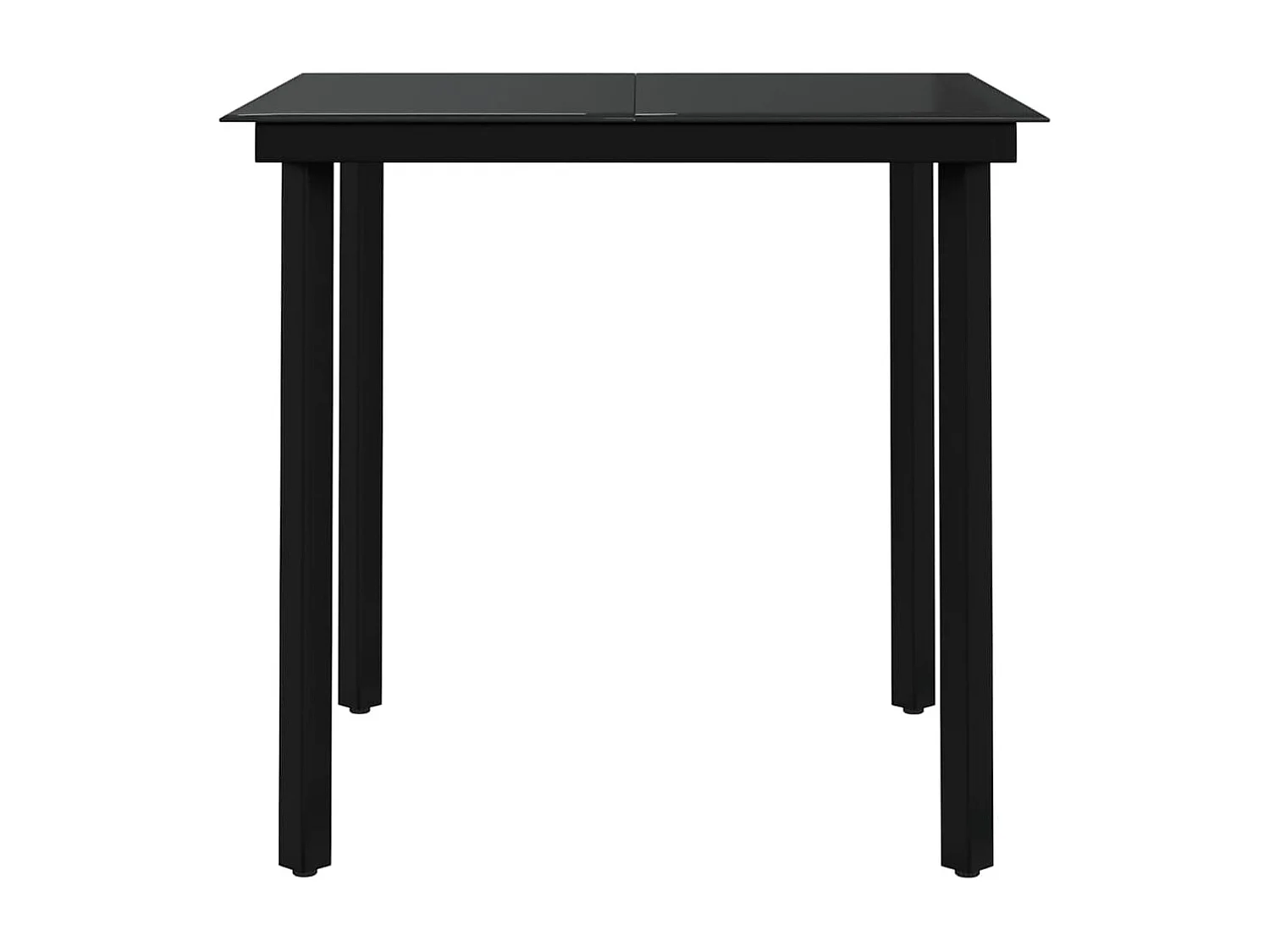 Stoughton  Ensemble à manger de jardin 3 pcs Gris et noir