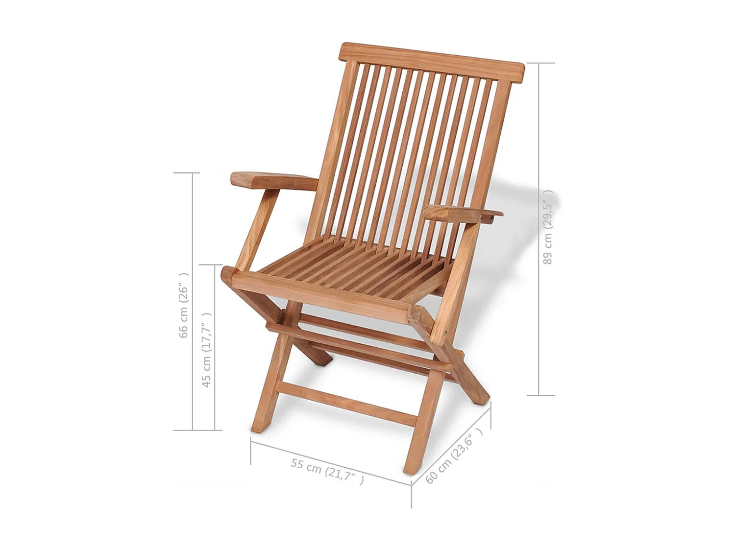 Garden Furniture -  Ensemble à manger de jardin 5 pcs Bois de teck massif