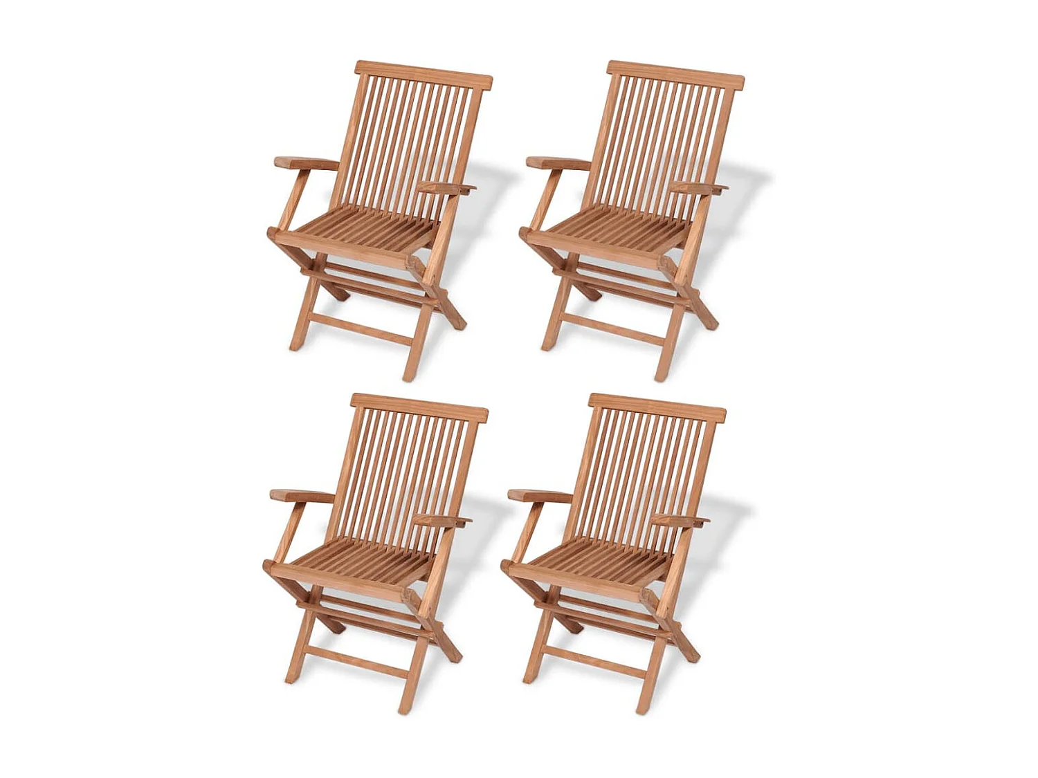 Garden Furniture -  Ensemble à manger de jardin 5 pcs Bois de teck massif
