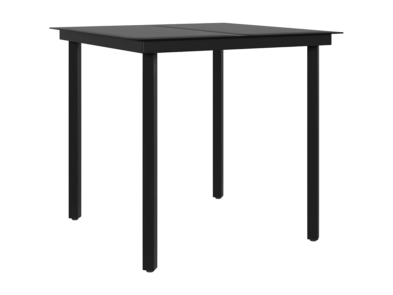 Hillsboro  Ensemble à manger de jardin avec coussins 3 pcs Marron et noir