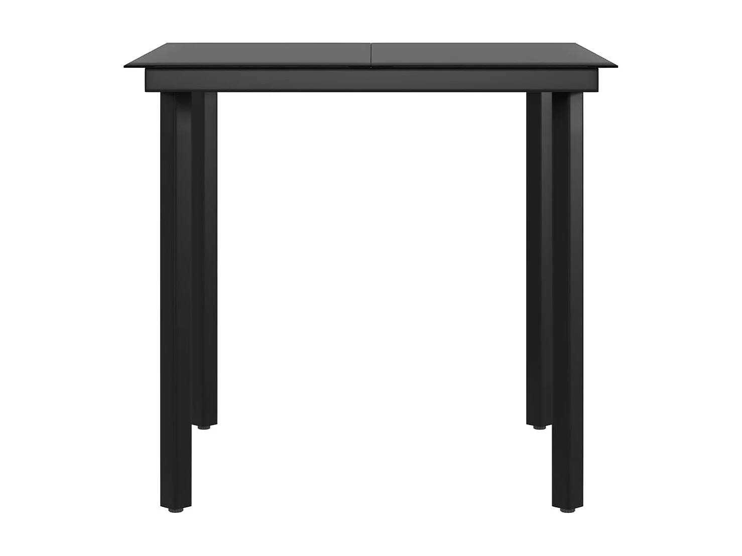 Hillsboro  Ensemble à manger de jardin avec coussins 3 pcs Marron et noir