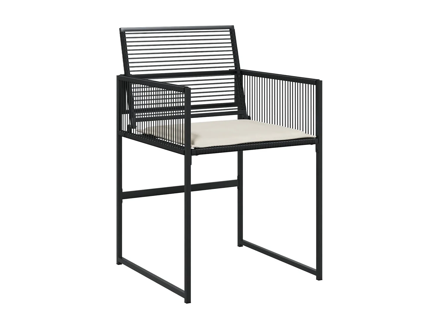 Ilver  Ensemble à manger de jardin 11 pcs coussins noir résine tressée