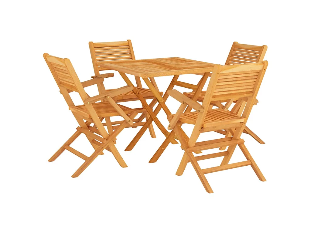 Corato  5-delige Tuinset massief teakhout