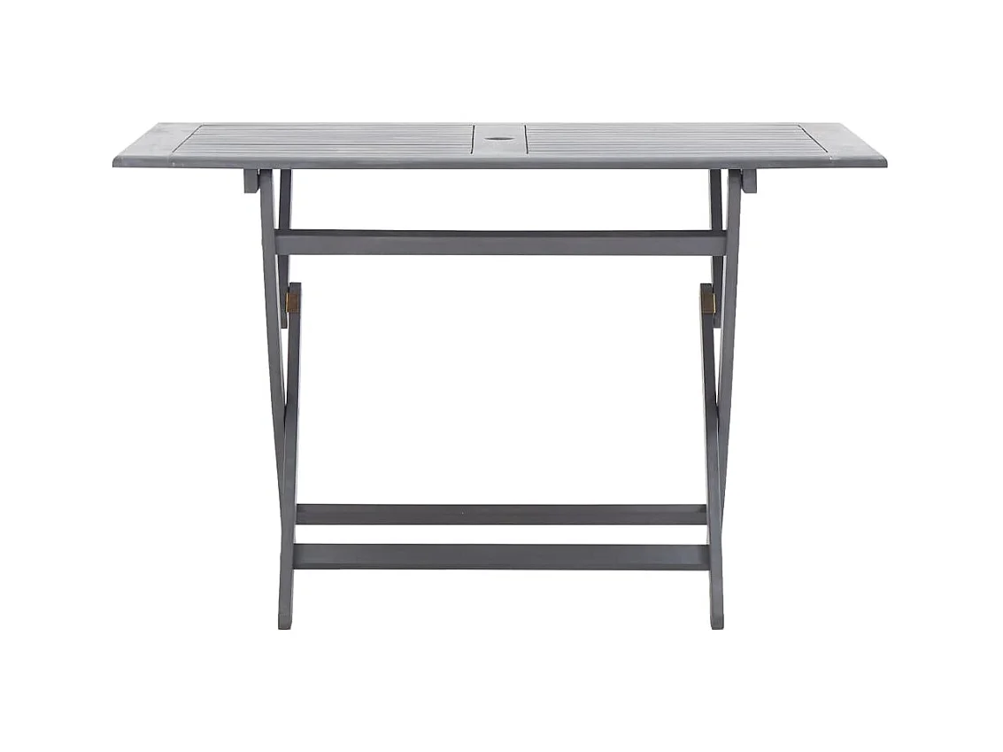 Warrington  Ensemble à manger de jardin 5 pcs Bois d'acacia massif Gris