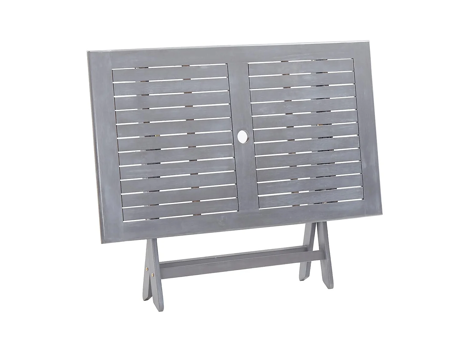 Warrington  Ensemble à manger de jardin 5 pcs Bois d'acacia massif Gris