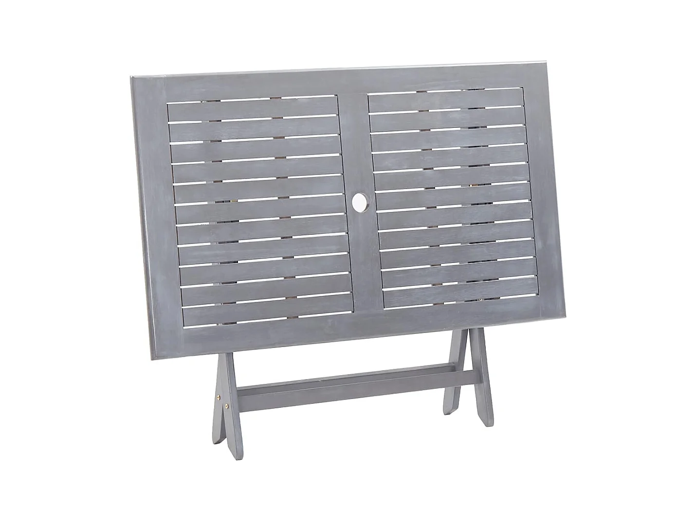 Warrington  Ensemble à manger de jardin 5 pcs Bois d'acacia massif Gris