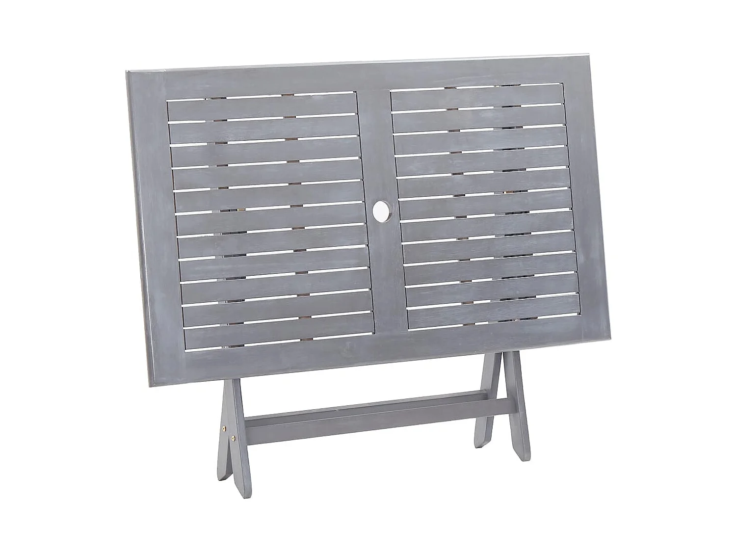 Warrington  Ensemble à manger de jardin 5 pcs Bois d'acacia massif Gris