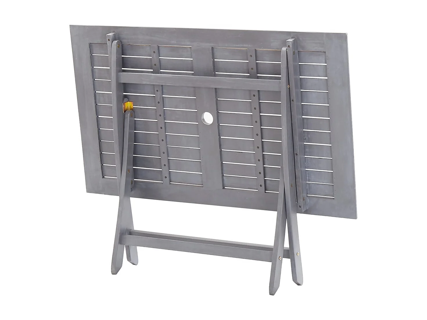 Warrington  Ensemble à manger de jardin 5 pcs Bois d'acacia massif Gris