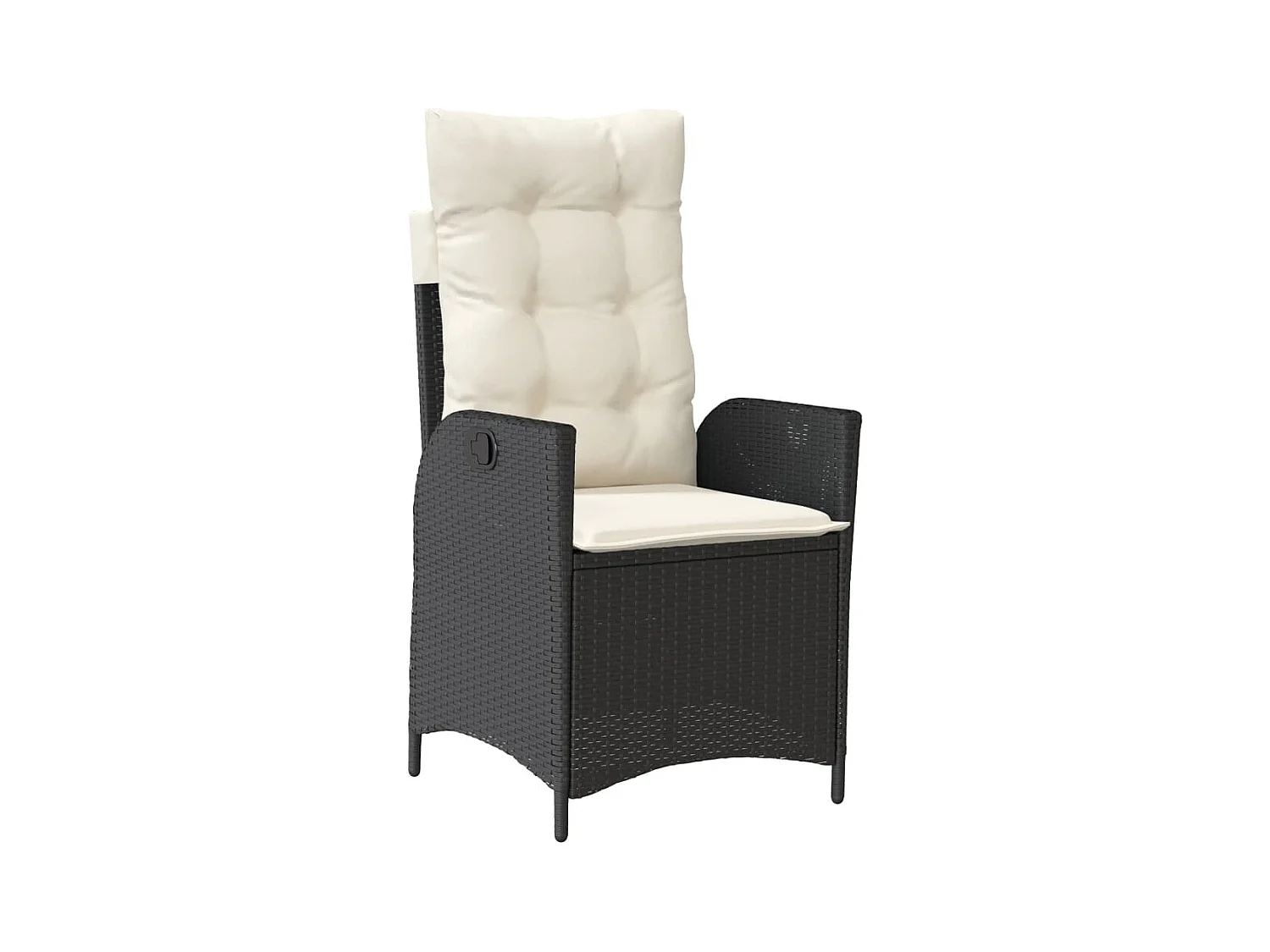 Emory  7-delige Tuinset met kussens poly rattan zwart