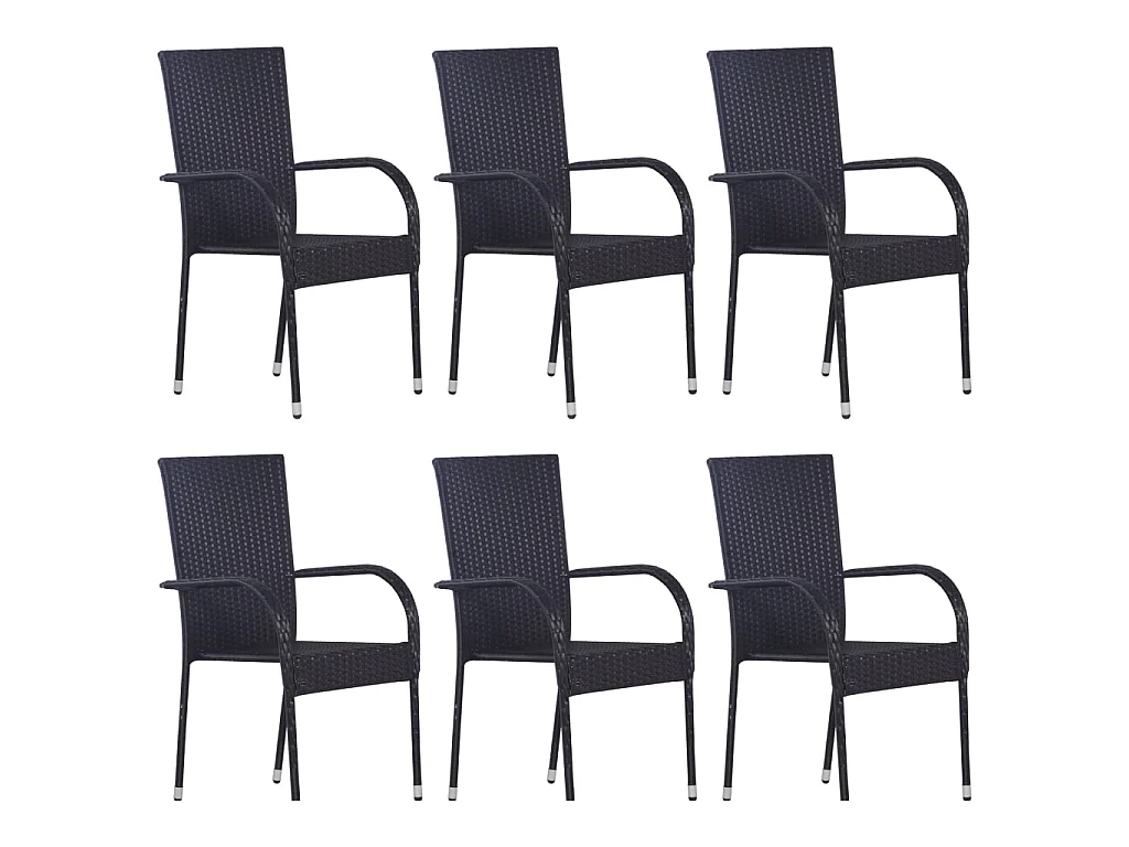 Asli  7-delige Tuinset zwart