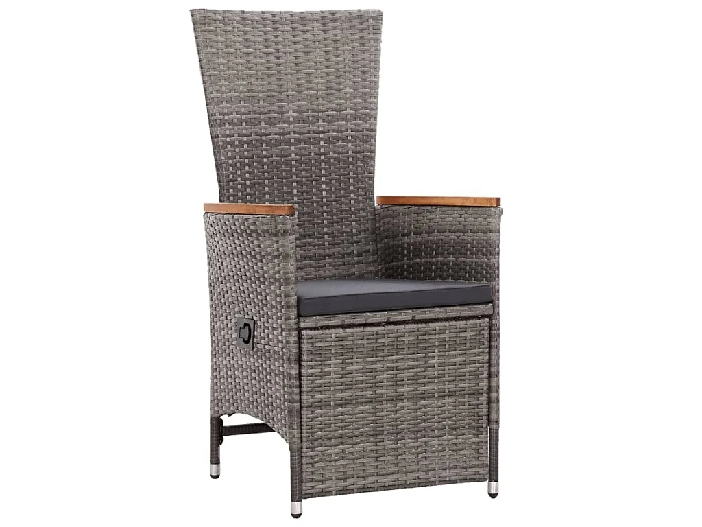 Todd Cole  Ensemble à manger de jardin 5 pcs Gris