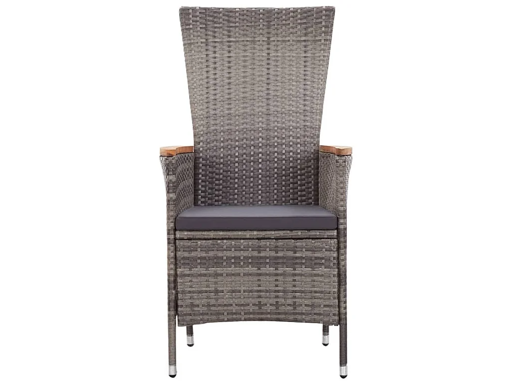 Todd Cole  Ensemble à manger de jardin 5 pcs Gris
