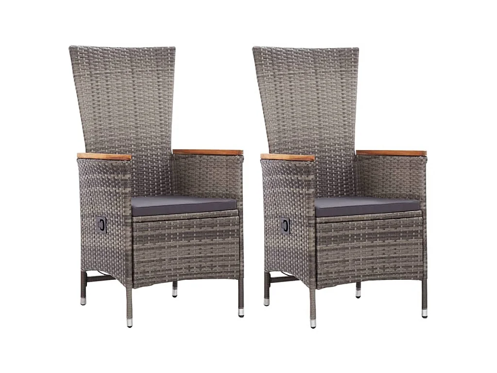 Todd Cole  Ensemble à manger de jardin 5 pcs Gris