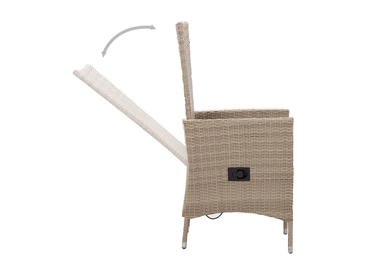Serafino  Ensemble à manger de jardin avec coussins 7 pcs Beige