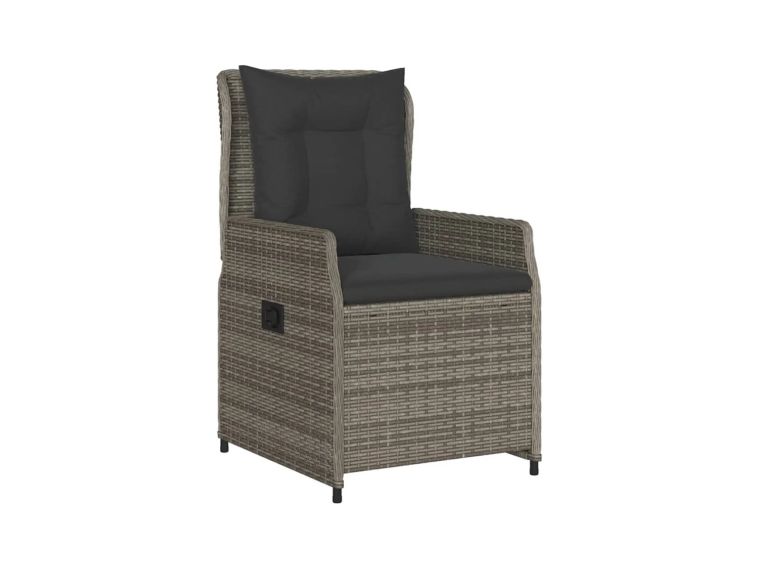 Prolenta Premium -  Ensemble à manger de jardin 3 pcs coussins gris résine tressée