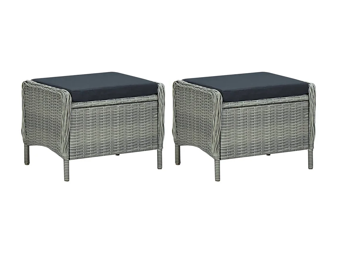 Yves-Émile  Ensemble à manger de jardin 7 pcs Gris clair