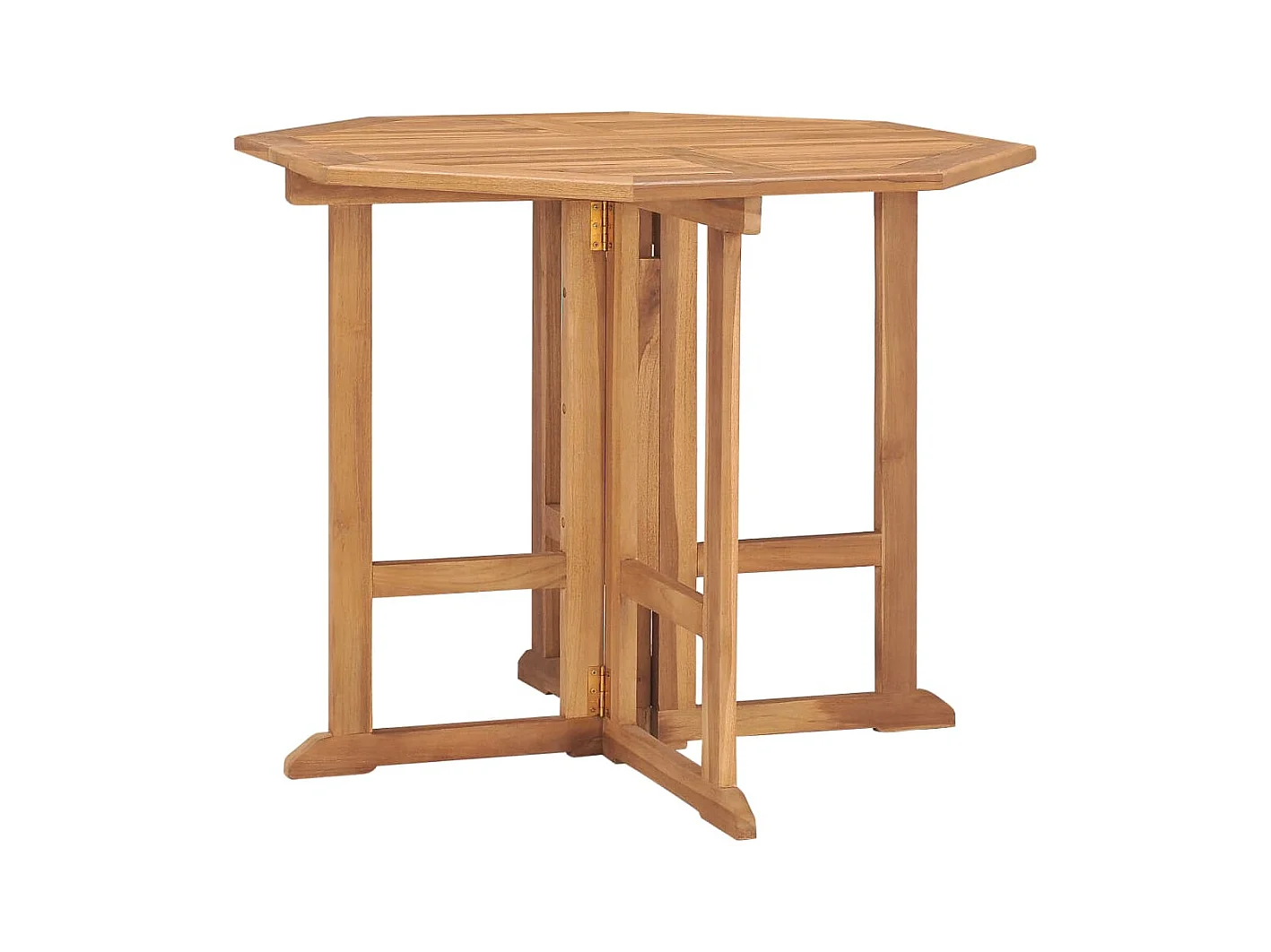 Glabbeek  Ensemble à manger d'extérieur pliable 5 pcs Bois solide de teck