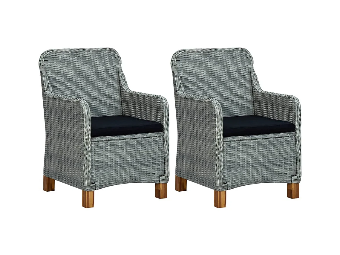 Svogerslev  Ensemble à manger de jardin 3 pcs Gris clair