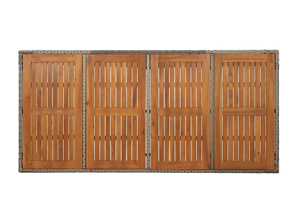 Addison  Ensemble à manger jardin et coussins 7 pcs gris rotin