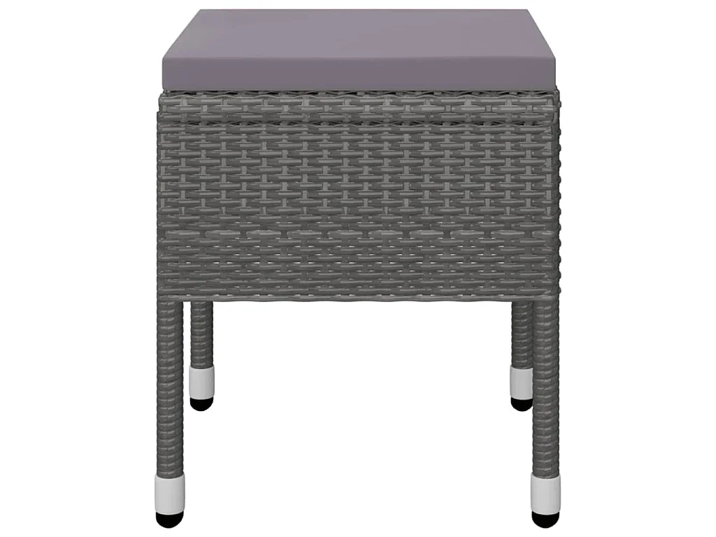 Saluzzo  Juego de comedor de jardín de 5 piezas gris