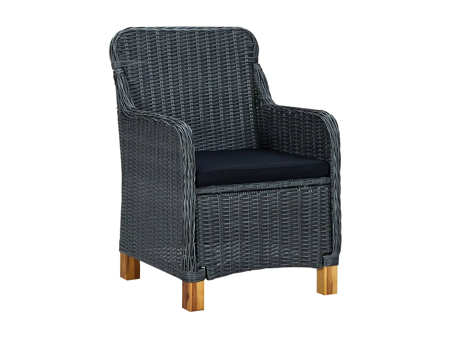 Murrieta  Ensemble à manger de jardin 7 pcs Gris foncé