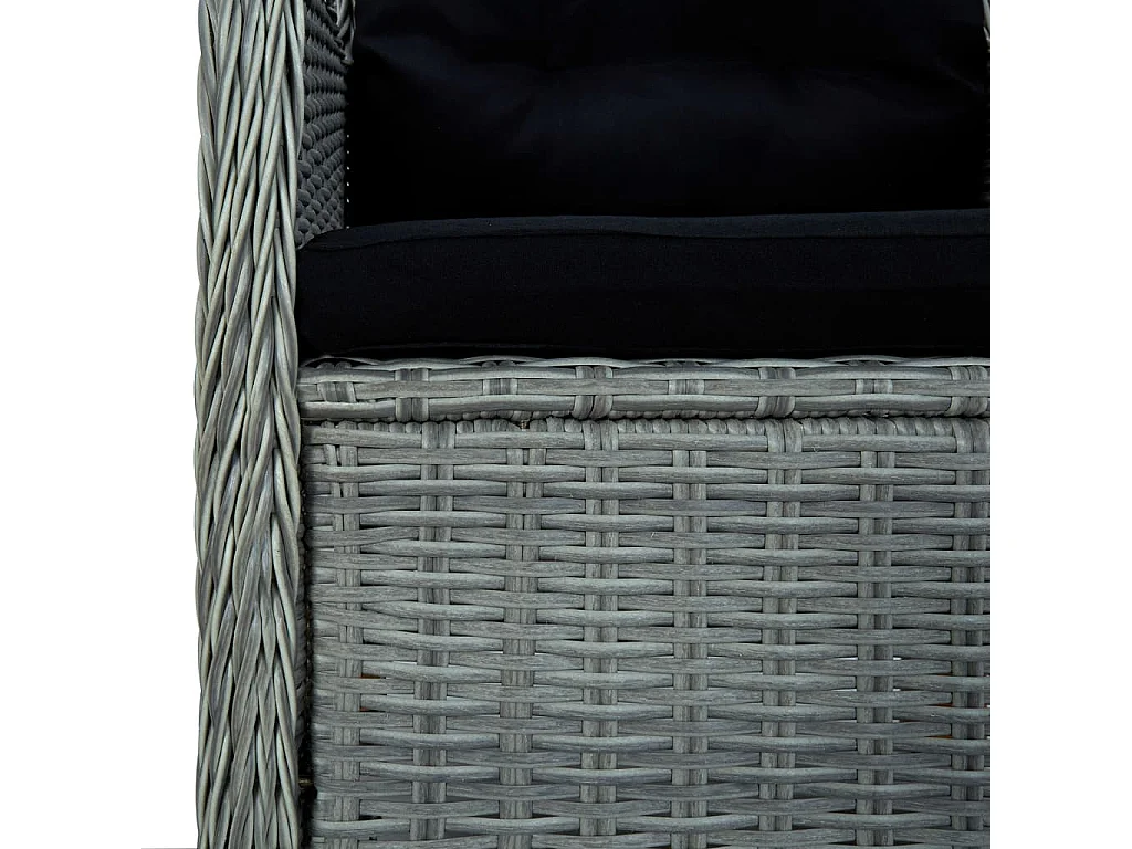 Svogerslev  Ensemble à manger de jardin 5 pcs Gris clair